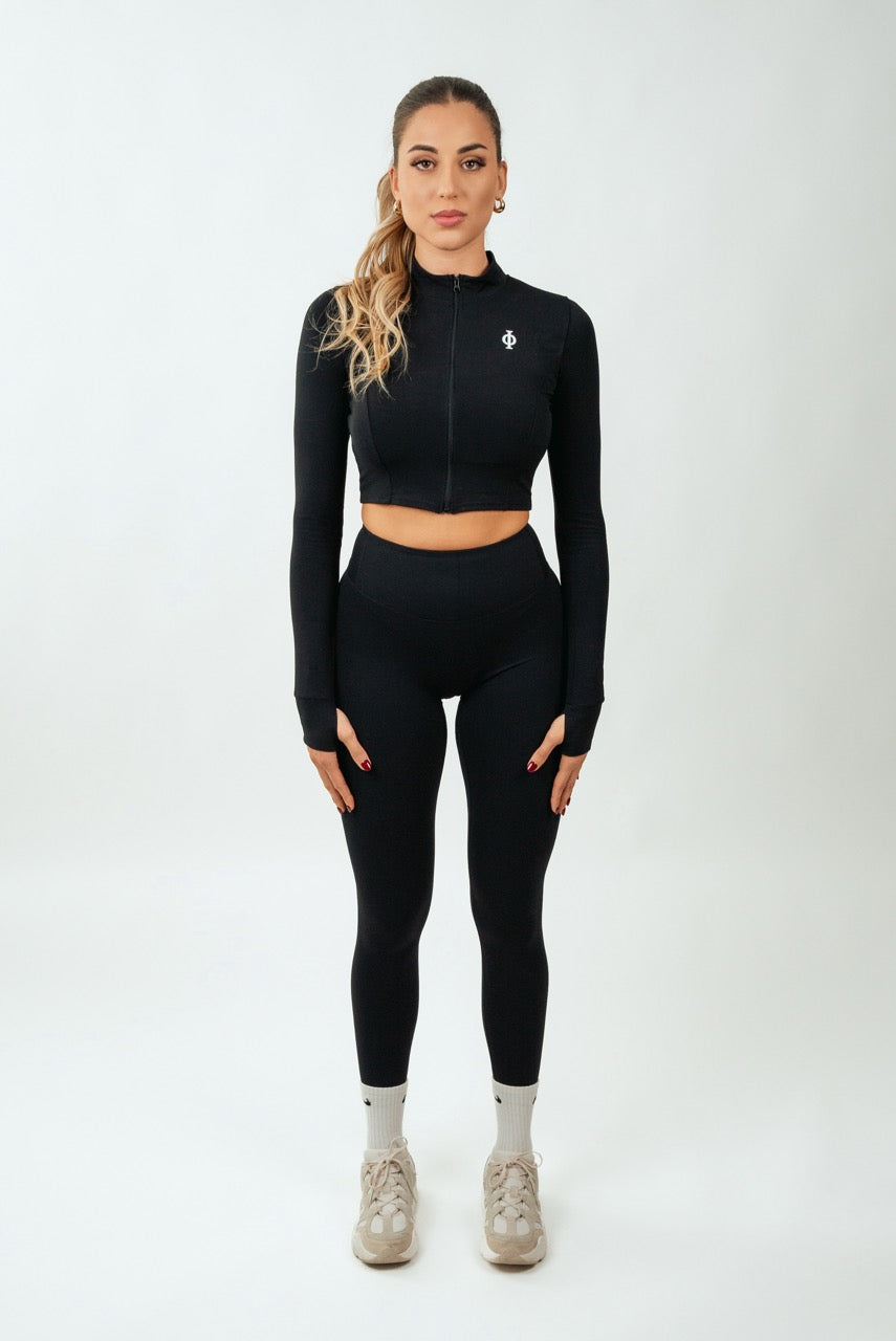 Venture Cropped Jacket Black