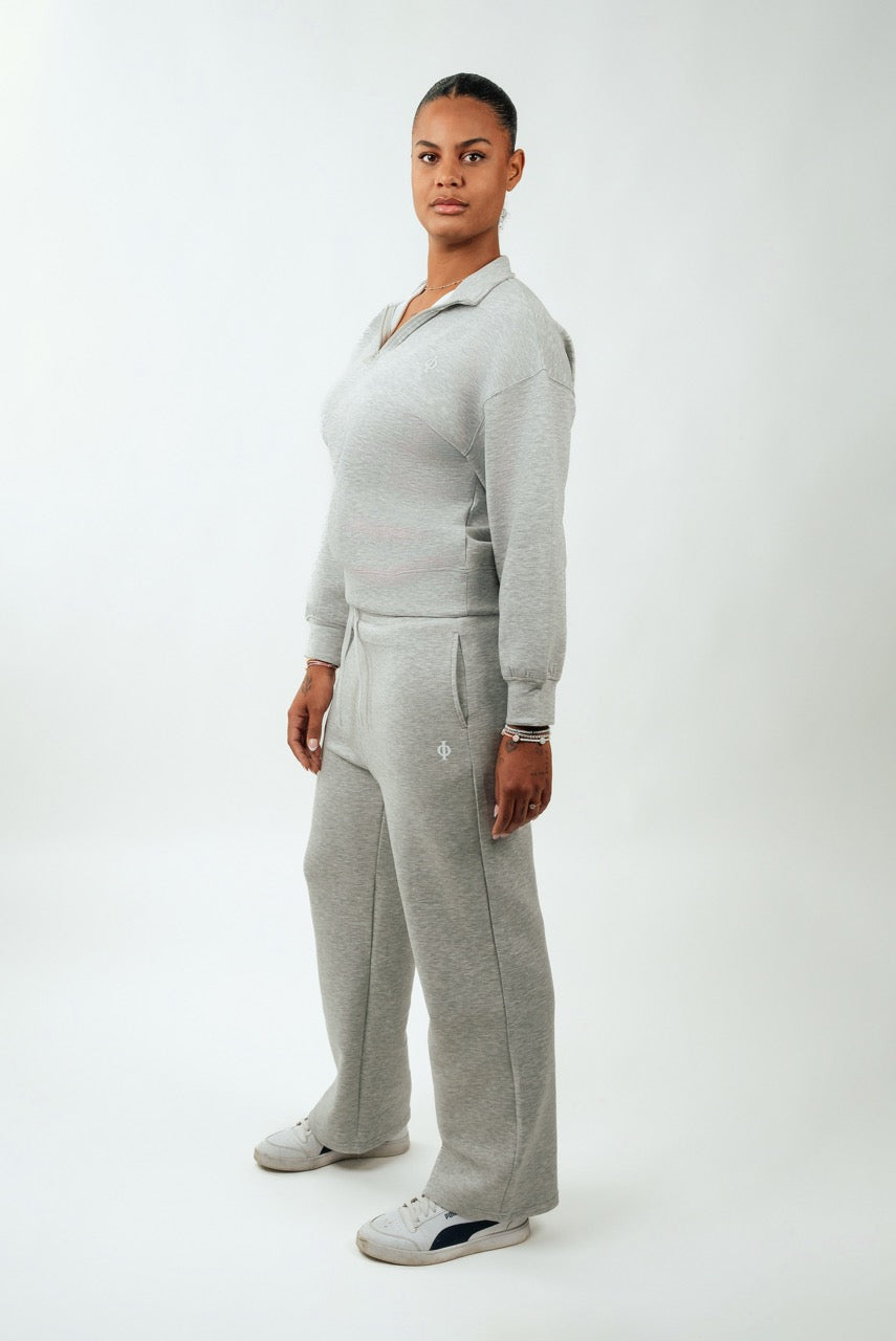 Cloud Funnel-Neck Sweatshirt Silverwave